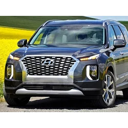 Hyundai Palisade - Calandre à bandes chromées, réglage du pare-chocs factice chromé