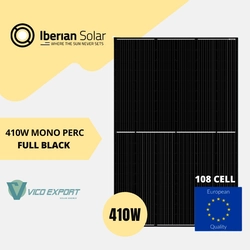 Iberian Solar IBS108-410FB // Iberian Solar 410 W Solar Panel 108 Cells // FULL BLACK