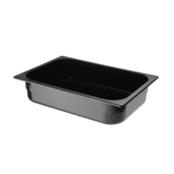 Ice cream tray made of polycarbonate, black, 360x165x(H)120 mm