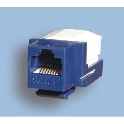 ICT socket RJ45 UTP kat.5e toolless, blue keystone