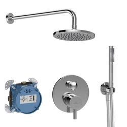 Ideal Standard Ceraline built-in shower set, round head Ø200 mm, chrome