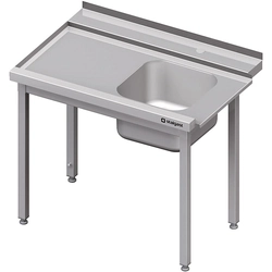 Iekraušanas galds (L) 1-kom. bez plaukta priekš SILANOS trauku mazgājamās mašīnas 1200x755x880 mm metināts