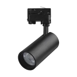 Iluminação de trilho LED - Iluminação de trilho COB - IP20 - Preto - 30 Watts - 2900 Lúmens - 3IN1