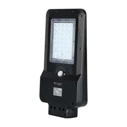 Iluminação Pública Solar Preta - IP65 - 15W - 1600 Lúmens - 6000K