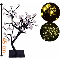 Iluminat decorativ LED - copac cu flori, alb cald