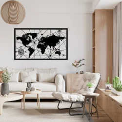 Imagen calada 3D "Mapa mundial"