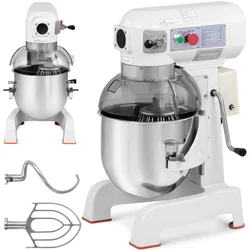 Impastatrice planetaria a spirale con vasca abbassabile 20 l 700 W