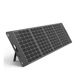 Încărcător solar de camping, panou solar pliabil, 400W negru