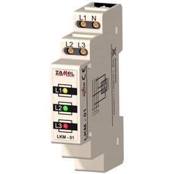 Indicatore di energia 230V/400V LED rosso/verde/giallo TN Tipo:LKM-01-40