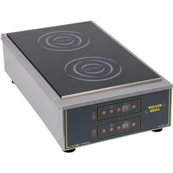 Induction hob Roller Grill 2 half 2x3kW Stalgast 777700