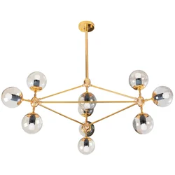 INDUSTRIËLE HANGENDE PLAFONDLAMP APP266-10C GOUD