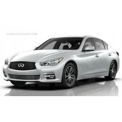 Infiniti Q50 — Chrome Strips Grill Chrome Dummy Bufer Tuning