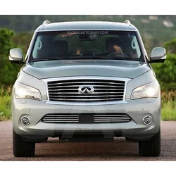 Infiniti QX56 — Chrome Strips Grill Chrome Dummy Bufer Tuning