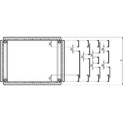 Ingresso cavo Schneider 600 x 400mm a SF (NSYEC64)