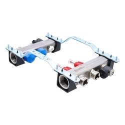 InoxFlow Manifold with Actuator Valves and Flowmeters (UFST Series) -2 circuits