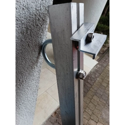 Insieme di elementi per realizzare un telaio per un balcone, una ringhiera senza inclinazione a 1 pannello massimo 230x114cm x 30mm