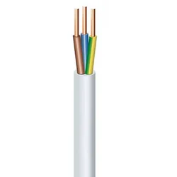 Inštalacijski kabel YDY 3X4.0 ŻO bela okrogla žica 450/750V KL.1