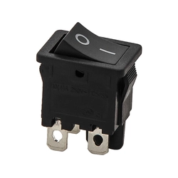 Interruptor basculante preto 6A/230V 1 Peça