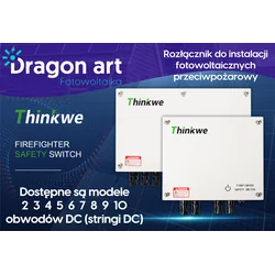 INTERRUPTOR DE PROTEÇÃO CONTRA INCÊNDIO DISJUNTOR DE CORRENTE THINKWE FIRE 9xDC Circuitos fotovoltaicos