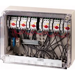 Interruptor de protección contra incendios Eaton SOL30-SAFETY en 6 cadenas fotovoltaicas, MC4, 230VAC 168104