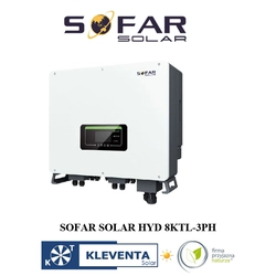 INVERSOR HÍBRIDO SOFAR HYD8KTL , 3-FAZOWY (SOFAR SOLAR HYD8KTL-3PH)+CHINT ELÉCTRICO 3F DTSU666