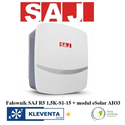 Inverter inverter SAJ 1,5kW, SAJ R5 1,5-S1-15, 1- FASE 1xMPPT + eSolar kommunikationsmodul AIO3