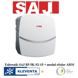 INVERTER INVERTER SAJ R5-5K-S2-15, SAJ R5 5kW μονοφασική 2MPPT+ eSolar AIO3 (WIFI+ETHERNET+BLUETOOTH)