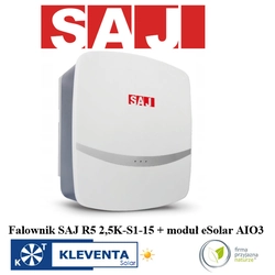 INVERTER SAJ 2,5kW, SAJ R5-2.5K-S1-15, 1-fazowy 1MPPT+ univerzális eSolar kommunikációs modul AIO3 WIFI/ETHERNET/BLUETOOTH