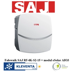 INVERTERINĖS keitiklis SAJ R5-4K-S2-15 1F (2MPPT) [SAJ R5-4K-S2-15] + eSolar AIO3