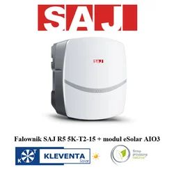 INVERTOR SAJ R5-5K-T2-15 , 3-fazowy SAJ 5kW + univerzální komunikační modul eSolar AIO3 (WiFi+Ethernet+Bluetooth)