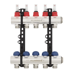 INVEST manifold with rotameters -7 loops