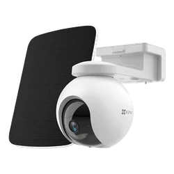 IP-camera 4MP Pan Tilt 4G Batterij 10.400 mAh Ezviz-zonnepaneelkaart - CS-EB8-4G-2K-PS(kit)