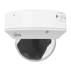 IP-camera, 5MP, LightHunter, 2.7-13.5 AF-lens, gemotoriseerde zoom, IR 40m, VCA, microfoon, alarmingang/-uitgang, PoE, IK10 - UNV IPC3235SB-ADZK-I0