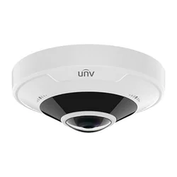 IP-kaamera, 5 MP, FISHEYE, objektiiv 1.4mm, 2xMicrofon, IR 10m, ONVIF, IK10, IP66 - UNV IPC815SB-ADF14K-I0