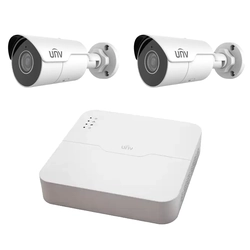 IP PoE UNV sustav video nadzora 2 Starlight kamere 4MP, 2.8mm, IR 50m, NVR 4 kanala 8MP