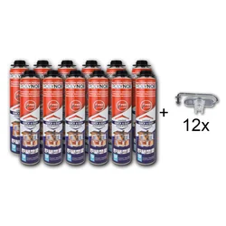 Isolamento térmico por spray POLYNOR Pro, 750 ml. (12 unid.)