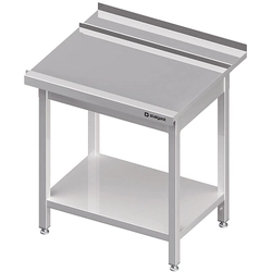 Izkraušanas galds (P), ar plauktu SILANOS trauku mazgājamajai mašīnai 1400x755x880 mm, metināts