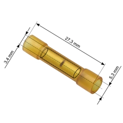 Izolēta savienotāja savienotājs 27,3/5,3/3,4 100 Gab