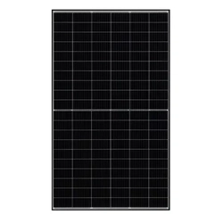 JA Fotovoltaïsch zonnepaneel 425Wp dubbelzijdig, rendement 21.8%, half gesneden N-type cellen, zwart frame