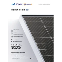 JA Päikeseenergia JAM72S30-565/LR // JA Päikeseenergia 565W Päikesepaneel