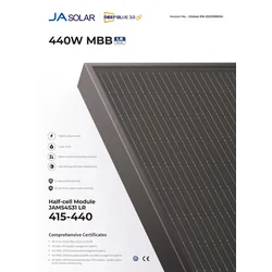 JĀ Saules JAM54S31-LR 420W Pilnīgi melns