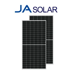 JA Solar 425W Bifacial Doble Vidrio Medio Corte Marco Negro