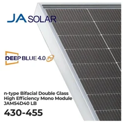 JA Solar JAM54D40 435LB Cadre noir