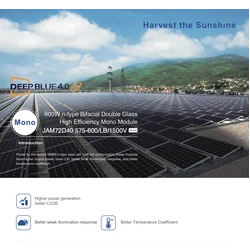 Ja Solar JAM72D40-580/LB SF (bifacial, n-typ, silverram)