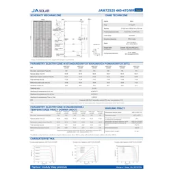 Ja Solar JAM72S20 460W MR Melnais rāmis