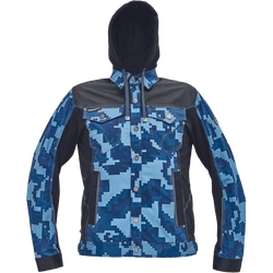 Jachetă NEURUM CAMOU+glugă bleumarin 46
