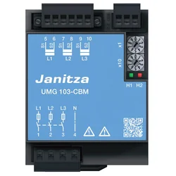 Janitza UMG 103-CBM Analisador de qualidade de energia trifásica