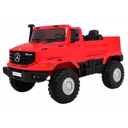 Jeep ar akumulatoru darbināms Mercedes-Benz Zetros Red 2-osobowy Trunk Pilot