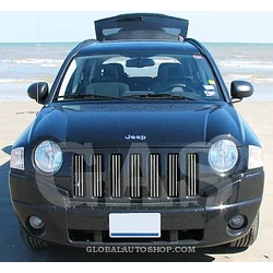 Jeep Compass — Chrome Strips Grill Chrome Dummy Bufer Tuning