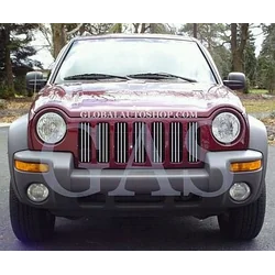 Jeep Liberty — Chrome Strips Grill Chrome Dummy Bufer Tuning